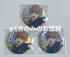 ハイキュー!! 日向翔陽 オーロラ缶バッジ ゴミ捨て場の決戦