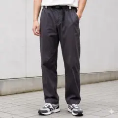 グラミチ　チノパン　バックル　ベルト　ウエストゴム　パンツ　黒　スラックス　Sのサムネイル