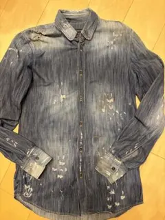 極美品　DSQUARED2 ダークブルーデニムシャツ 52 極美品 DSQUARED2 ダークブルーデニムシャツ 52 - メルカリ