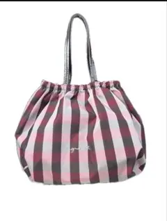 agnès b. Voyage トートバッグ チェック柄