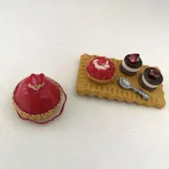 ミニチュアスイーツセット　かご付き