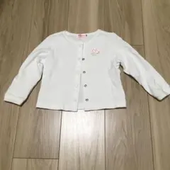 ミキハウス 白 カーディガン