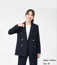 GU ダブルブレストブレザー Sサイズ