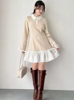 dazzlin ポロバルーンスソミニワンピース【Web限定】