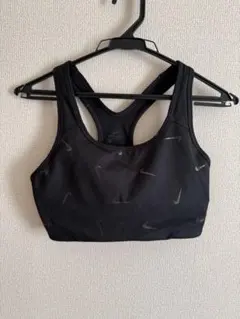 Nike DRI-FIT ブラック スポーツブラ L