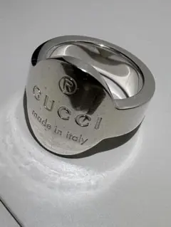 GUCCI ラウンドロゴ リング 刻印サイズ:9号【ジュエリーケース付】