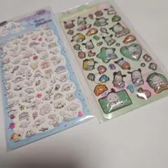 シナモンロールとポチャコのかわいいプクプクシールセット２枚341