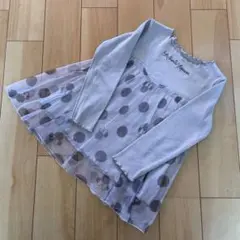 Mariarue チュールドッキング長袖 110cm