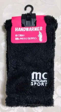 marie claire SPORT ハンドウォーマー 黒
