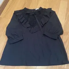 【新品】ハニーズ　七分袖フリルブラウス