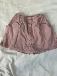 lycée mine コーデュロイピンクスカートパンツ120cm
