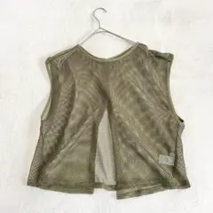 【GU】メッシュTシャツ（XL）ベスト 2ウェイ 重ね着 レイヤード ノースリ