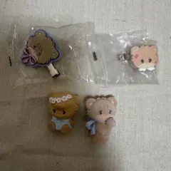 mikko ラテ すわらせ隊 ヘアクリップ ガチャガチャ