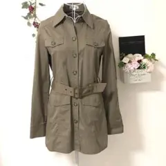 【美品A】base e nuovo コート サイズ38 ブラウン レディース M