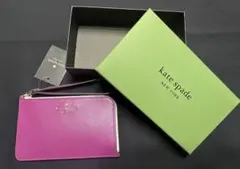 kate spade ケイトスペード 本革 カードケース コインケース パープル