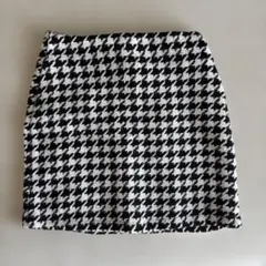GRL 千鳥柄ミニスカート ブラック Mサイズ kz08