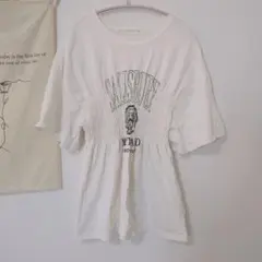 KBF シャーリングTシャツ ホワイト