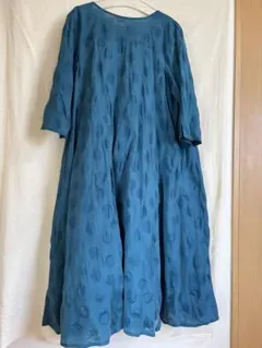 sa-rah リボン前後ワンピース七分袖