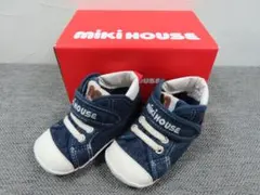 ミキハウスファーストベビーシューズ日本製 インディゴブルー スニーカー 13cm
