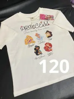 【新品・未使用・タグ付】ディズニープリンセス リトシー Tシャツ 120㎝