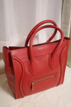 CÉLINE レッド トートバッグ