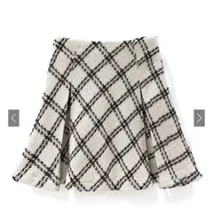 GRLチェック柄フレアスカート