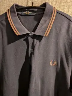 FRED PERRY メンズ ネイビー✕ピンク　Mサイズ ポロシャツのサムネイル