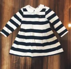 トミーヒルフィガー ベビー ラグビーストライプワンピース
