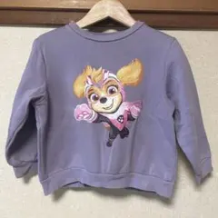 h&m パウパト スカイ 紫色 長袖トレーナー