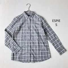 エスピエ ESPIE 長袖シャツ【36】チェック柄 カジュアル コットン100%