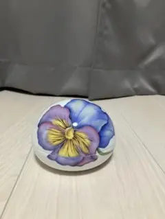 ロイヤルコペンハーゲン　パンジー柄　ボンボニエール