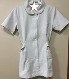 白衣 ショートスリーブ ボタン付き