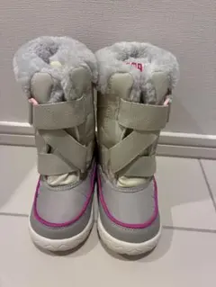 15.0cm イフミー スノーブーツ　防寒ブーツ　ベージュ　撥水加工