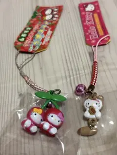 ハローキティ 山形限定 さくらんぼ キーホルダー ご当地 サンリオ