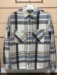 チェック柄ボアジャケット　S サイズ