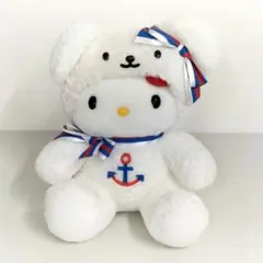 HelloKittyキティちゃんぬいぐるみ マリンルックオレンジ 希少昭和