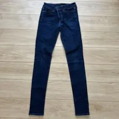 UNIQLO スキニーデニム 24 (61cm) ダークブルー