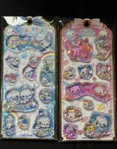 ぷくぷくあわわちゃん　HappyMarchウォーターシール 2点セット