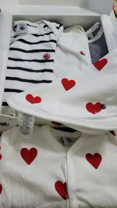 プチバトー　ロンパース　セット