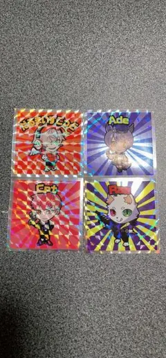 クレイジーラクーンマンコレクターシール4枚セット