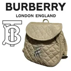 【極美品】Burberry バーバリー リュック ミニ ベア バッグ コットン