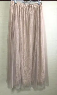 INGNI チュール　レース　クラシカルロングスカート　花柄　M