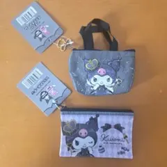 ☆新品・未使用☆クロミちゃん ポーチ バッグチャーム フラットポーチ サンリオ