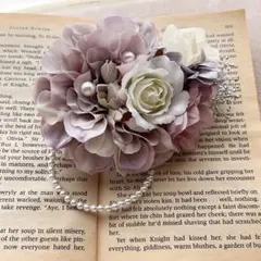 卒業　入学　兼用！セレモニー　コサージュ　クラシカルパープル