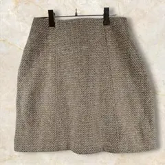 un dix cors ミニスカート 台形　ミニスカート　ヘリンボーン柄