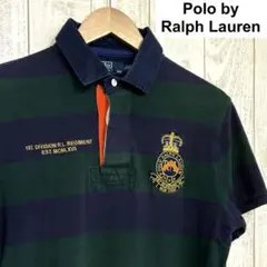 Ralph Lauren ラルフローレン ボーダー柄ポロシャツ 鹿の子