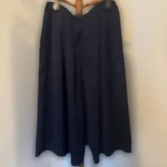 楽ちんネイビーキュロットスカート　ウエストゴム入り