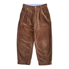 定価18700円 BEAMS PLUS 2プリーツ コーデュロイトラウザーズ
