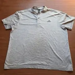 adidas グレー ポロシャツ XL