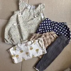 ワンピース　Tシャツ　ボトムス　まとめ売り　90 女の子